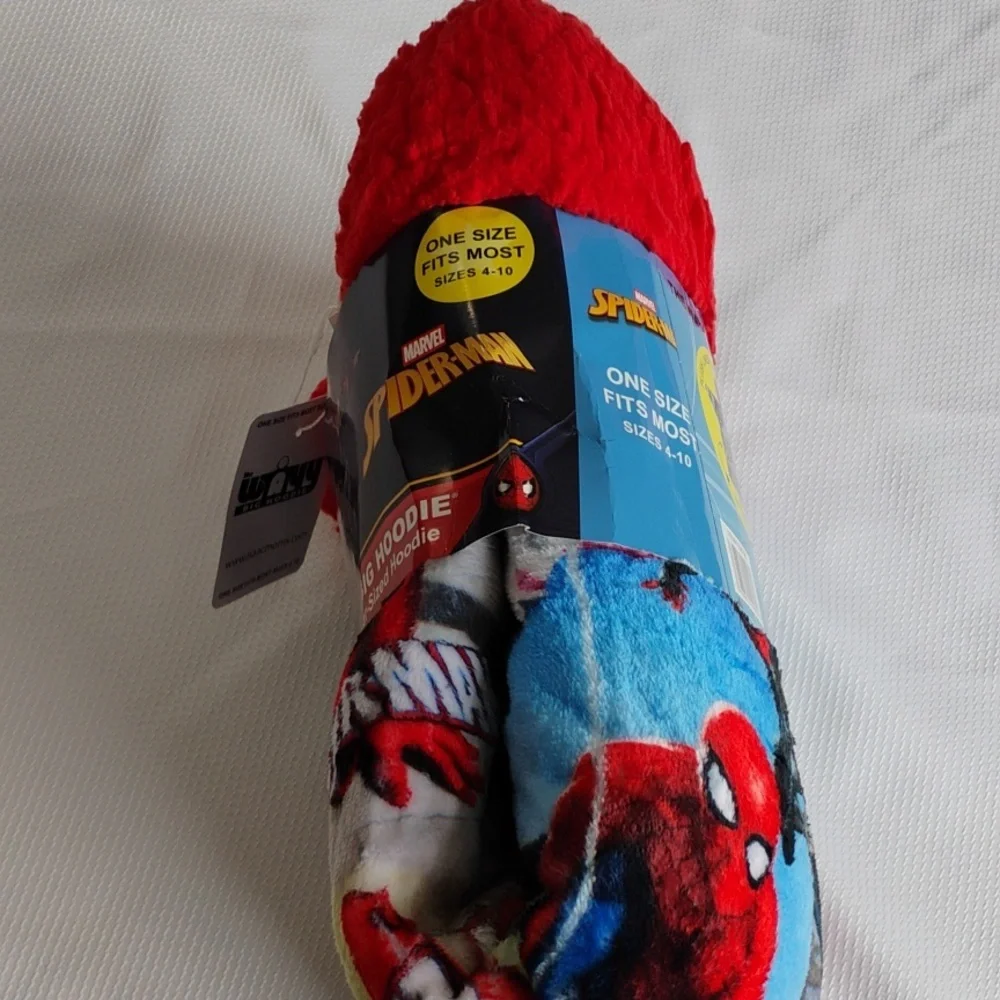 Marvel Spider-Man WAYY BIG HOODIE Over-Sized Plush Lined Kids Hoodie - OS 4-10 - Picture 4 of 8